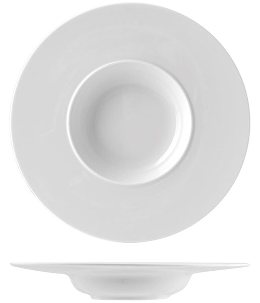 Piatto pasta Galaxy in porcellana bianca 30 cm