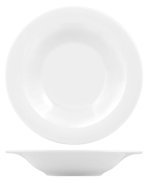 Piatto B-Bowl Napoli in porcellana bianca cm 26