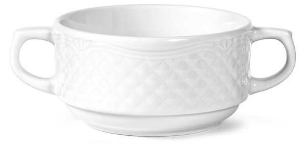 Tazza da brodo Afrodite senza piatto in porcellana bianca cc 300