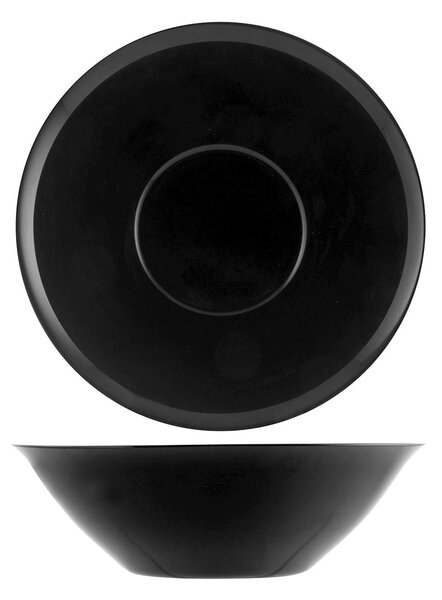 Confezione 6 insalatiere Premiere in vetro opale nero cm 27