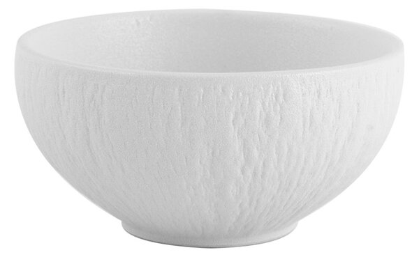 Set 6 coppette Skin in porcellana bianca decorata a rilievo cm 11