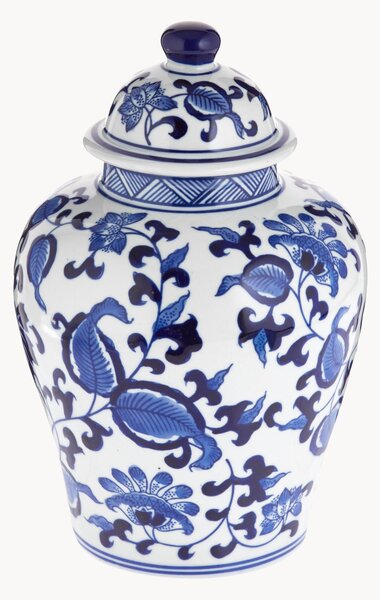 Vaso con coperchio in porcellana Annabelle, alt. 26 cm