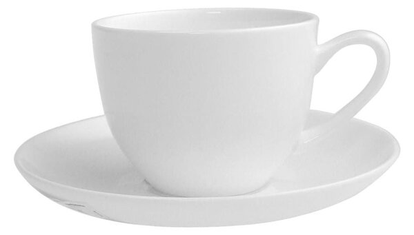 Set 6 tazze caffè con piattino Coupe in bone china 90 cc