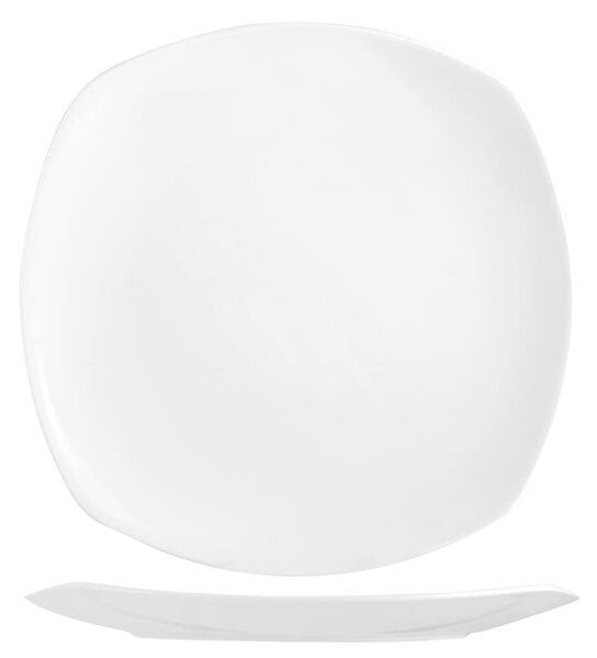 Piatto Quadro in bone china 29 cm