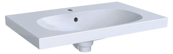 Geberit Acanto lavabos avec tablette, 1 trou pour robinet, avec trop-plein, 750x480mm, 500.622.01.8, 500.622.01.8
