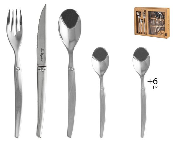 Servizio 30 posate Jet in acciaio inox