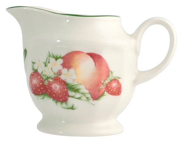 Lattiera Victorian Orchard in earthenware bianco decorato cc 300
