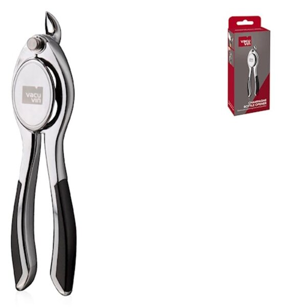 Pinza champagne Vacu Vin opener in acciaio inox