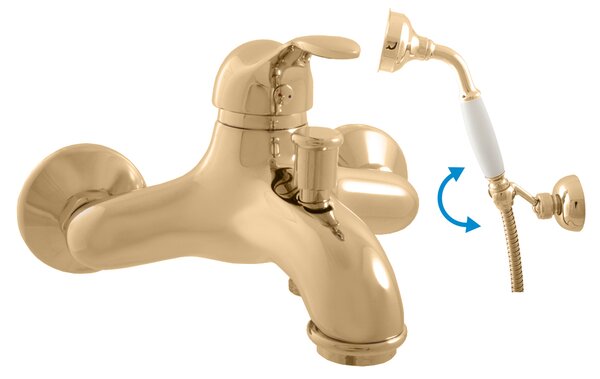 Slezák-RAV Miscelatore per vasca Slezák Rav L054.5/2 Colore: oro, Dimensioni: 150 mm