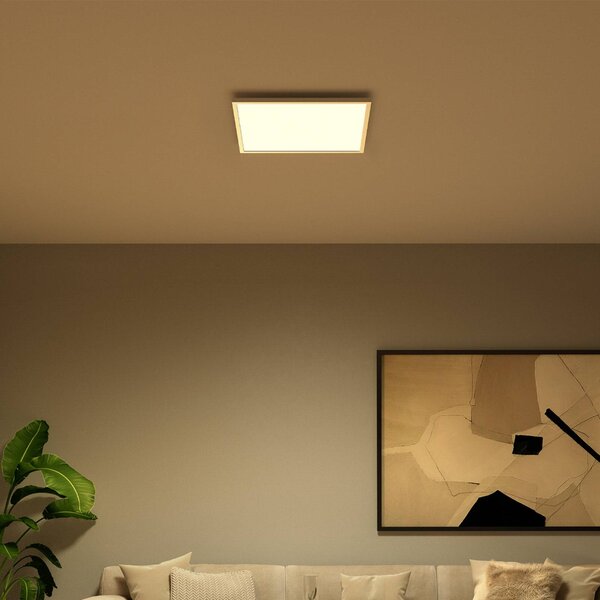 Philips Hue Plafoniera smart Surimu, dimmerabile, Bianco / Opale, Soggiorno / Sala da pranzo, Alluminio, Moderno