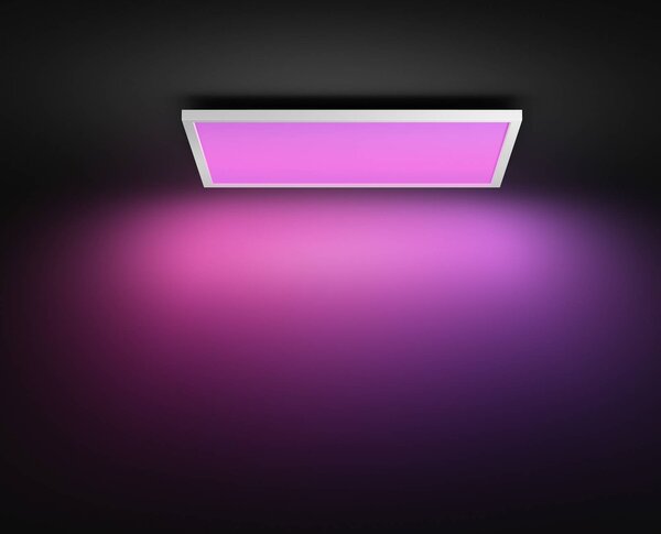 Philips Hue Plafoniera smart Surimu, dimmerabile, Bianco / Opale, Soggiorno / Sala da pranzo, Alluminio, Moderno