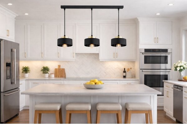 Brilagi - Lampadario a sospensione con cavo SPRING 3xE27/60W/230V nero/oro