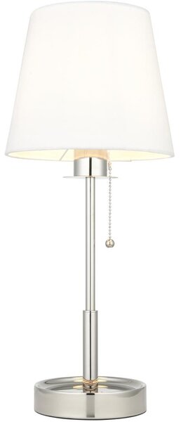 Endon 99596 - Lampada da tavolo 1xE27/10W/230V bianca/cromo lucido