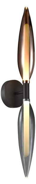 Applique da parete NORDIC 2xG9/5W/230V nero cromato/ramato