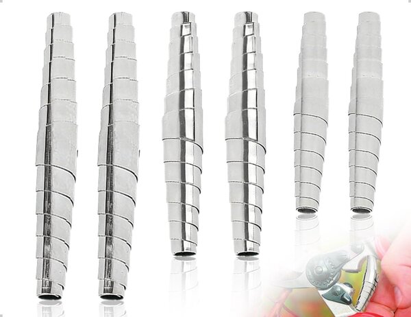 Set di 6 molle per cesoie, molle a spirale flessibili universali in acciaio inossidabile, ricambi per utensili da giardino