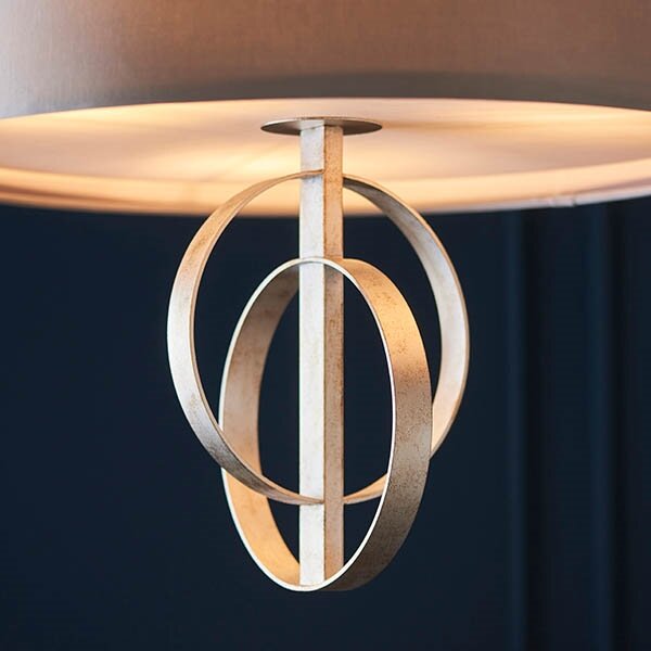 Endon 95216 - Lampadario a catena 3xE27/10W/230V diam. 60 cm grigio