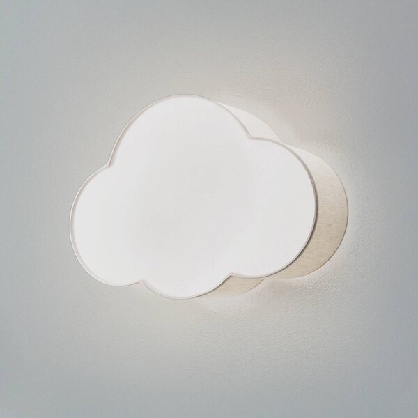 Applique Cloud, beige, larghezza 43 cm, tessuto, nuvola, E27 Cloud TK Lighting, dimmerabile, Crema / Ambra, Cameretta, Tessuto / Stoffa / Seta, Giovanile, Applique