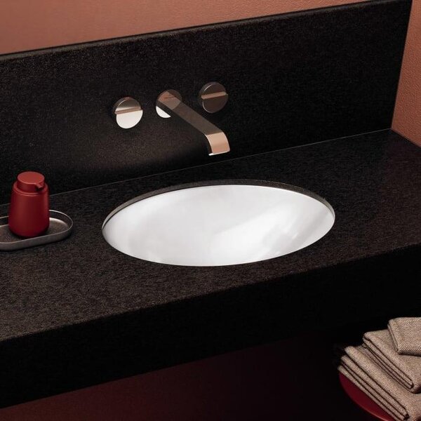 Villeroy & Boch Loop&Friends - Lavabo da incasso, 430x280 mm, senza sfioratore, bianco alpino 4A530101