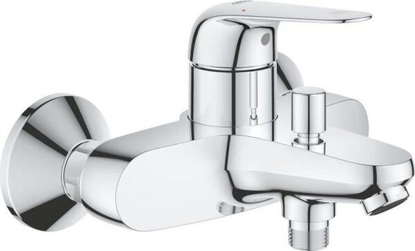 Rubinetteria per vasca da bagno, GROHE Swift, miscelatore monocomando, cromato, montaggio a parete, tecnologia GROHE LongLife