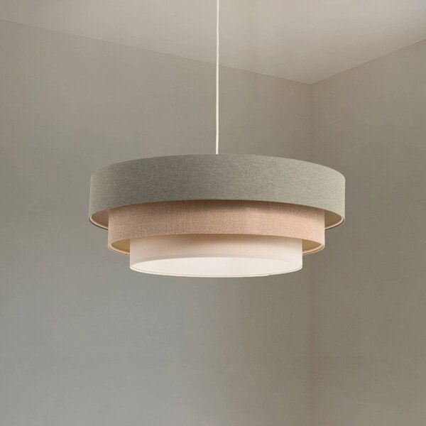 Lampada a sospensione Triniti Maco Design, dimmerabile, Verde, Soggiorno / Sala da pranzo, Tessuto / Stoffa / Seta, Lampada a sospensione