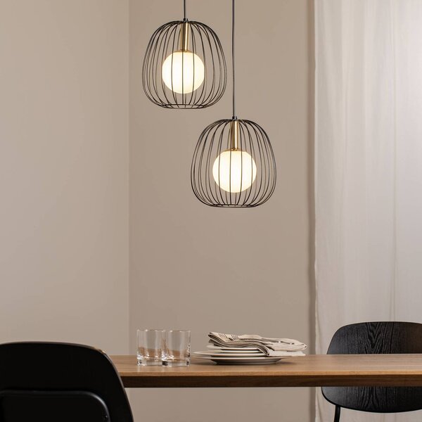 Lampada a sospensione Bell SIGMA, dimmerabile, Nero, Soggiorno / Sala da pranzo, Metallo, Moderno, Lampada a sospensione