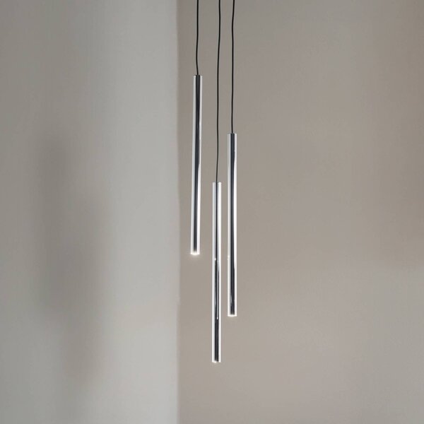 Lampada a sospensione Sopel Lux SIGMA, dimmerabile, Alluminio / Grigio / Zincato, Soggiorno / Sala da pranzo, Metallo, Moderno, Lampada a sospensione