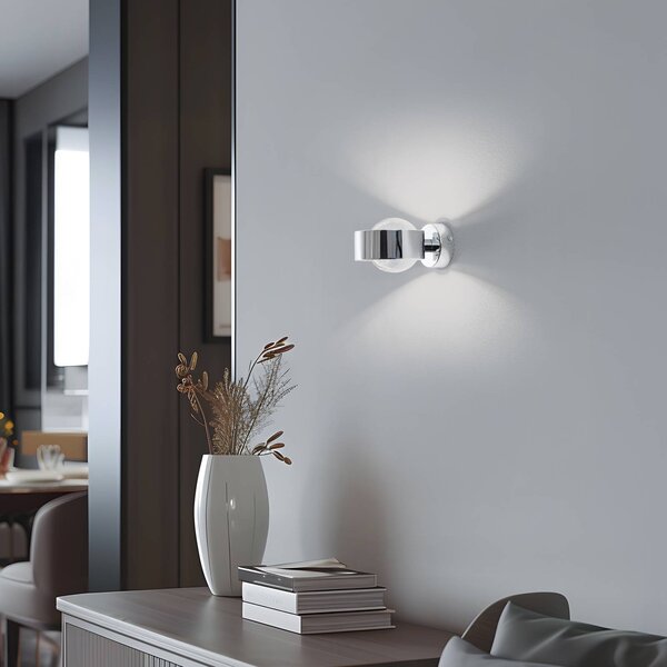 Plafoniera Mado Argon, dimmerabile, Cromo / Argento, Bagno, Metallo, Moderno, Plafoniera