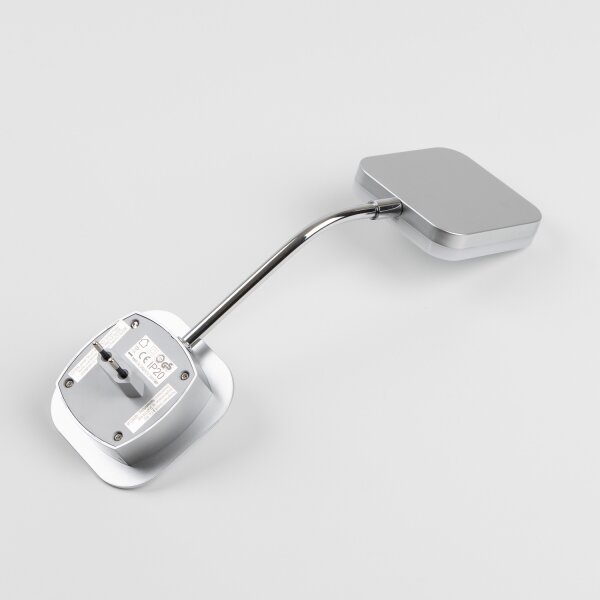 Lampada da parete a spina LED/3,2W/230V cromo lucido