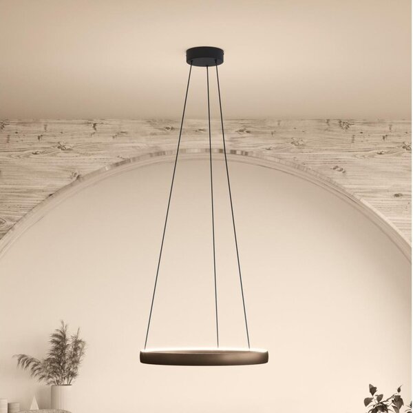 Eglo 390451 - Lampada a sospensione LED dimmerabile TRABUCO 2xLED/19W/230V 2200-6500K marrone