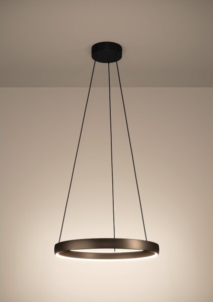 Eglo 390451 - Lampada a sospensione LED dimmerabile TRABUCO 2xLED/19W/230V 2200-6500K marrone