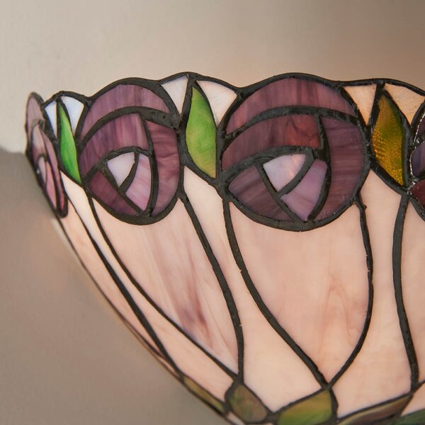 Endon 64178 - Applique da parete in stile Tiffany HUTCHINSON 1xE14/40W/230V