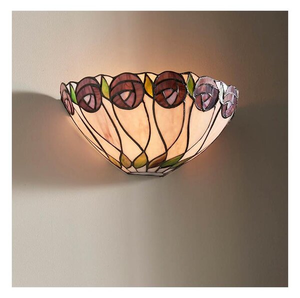Endon 64178 - Applique da parete in stile Tiffany HUTCHINSON 1xE14/40W/230V