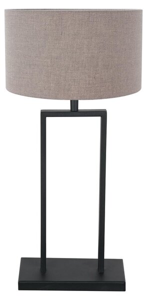 Steinhauer - lampada da tavolo - Stang - nero - lino metallo - Ø 30cm - E27 - 3861ZW
