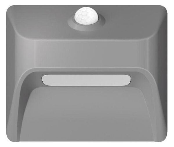 Immax 08309L - Lampada LED ricaricabile per gradini con sensore STEP LIGHT 0,3W/3,7V 2200 mAh IP53 grigio