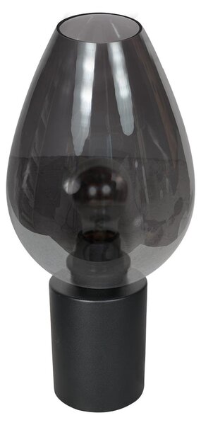 Steinhauer - lampada da tavolo - Bloeba - nero - vetro metallo - Ø 23cm - E27 - 4377ZW
