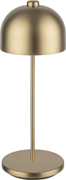 APS 17052 JOSEF Lampada da tavolo USB-C wireless, temperatura colore e luminosità regolabili, resistente agli spruzzi IP 54, incl. docking station e telecomando, champagne