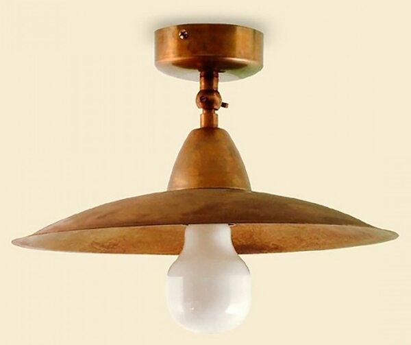 Plafoniera rustica lampadari bartalini elipla pl25 e27 led ottone lampada soffitto - Lampadari Bartalini