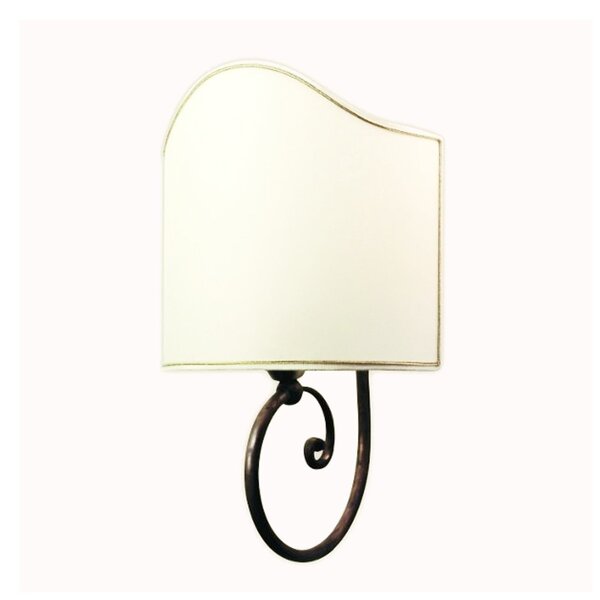 Applique classico lampadari bartalini leo g ap1 ov e27 led tessuto ottone lampada parete - Lampadari Bartalini