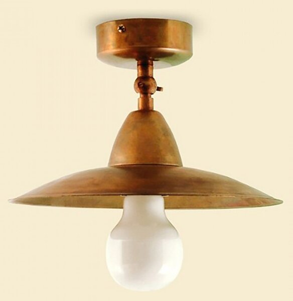 Plafoniera rustica lampadari bartalini elipla pl20 e27 led ottone lampada soffitto - Lampadari Bartalini