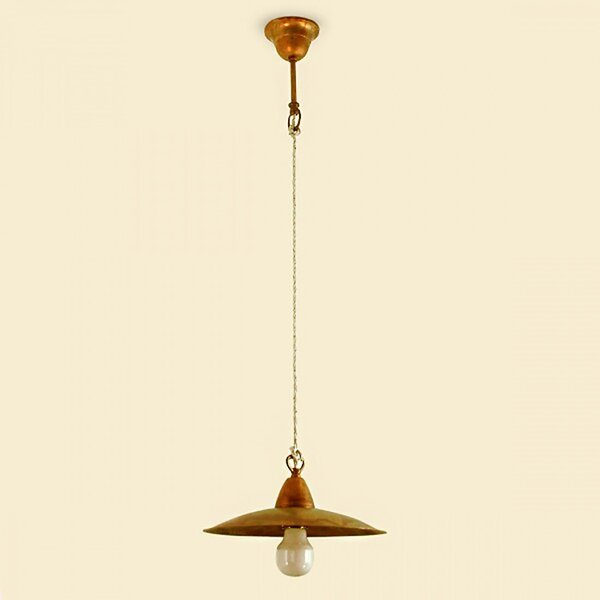 Lampadario rustico lampadari bartalini elisop s25 e27 led ottone sospensione - Lampadari Bartalini