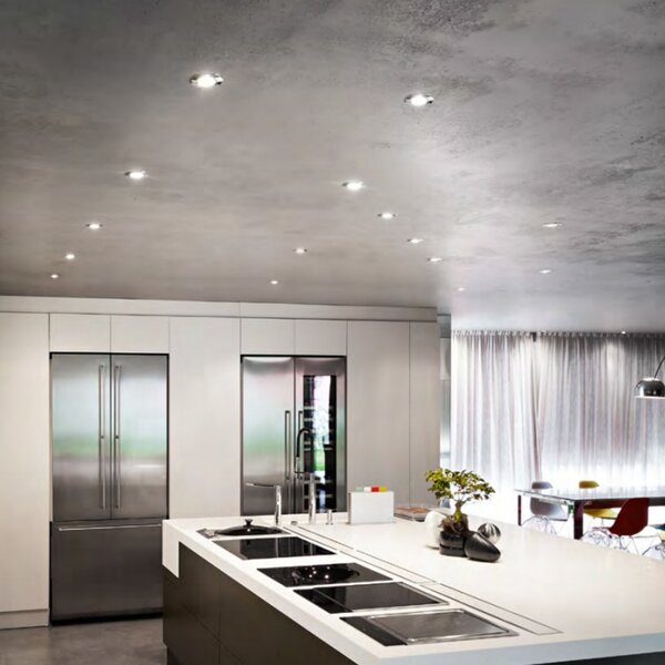 Faretto incasso moderno gea led aurora r gfa371 ip65 gu10 led spot cromo tondo interno esterno - Gea Led