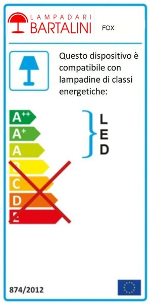 Spot classico lampadari bartalini fox f2 gu10 led ottone faretti orientabili - Lampadari Bartalini