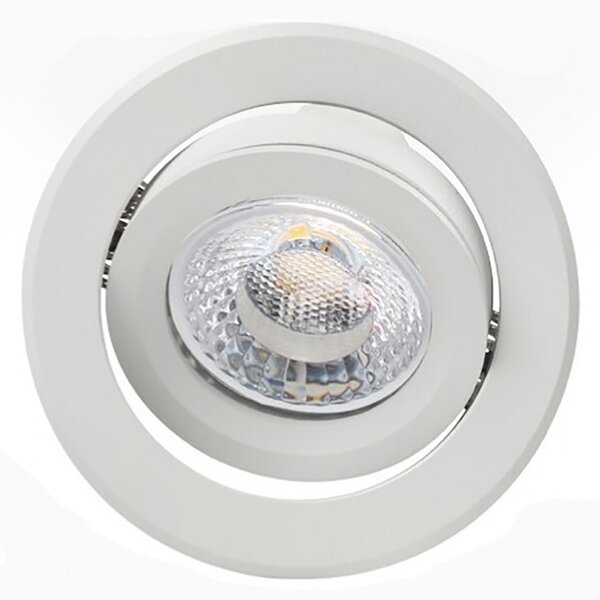 Faretto incasso led moderno pan international turn inc00025 gu10 alluminio spot orientabile - Pan International