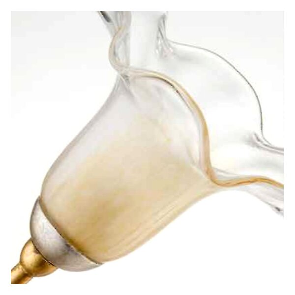 Piantana classica luce più san frediano iris g9 led metallo vetro lampada terra - Luce Più