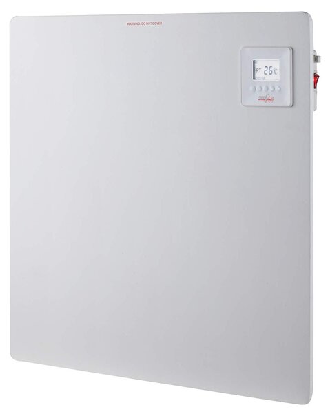 Pannello riscaldante in Vetroceramica, display digitale, timer settimanale, 1200 W, bianco