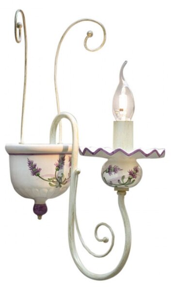 Applique classico ferroluce sanremo c413 ap e14 led ceramica lampada da parete - Ferroluce