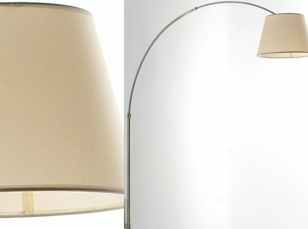 Applique arco illuminando boing ap p e27 led telescopica paralume pergamena interno - Illuminando