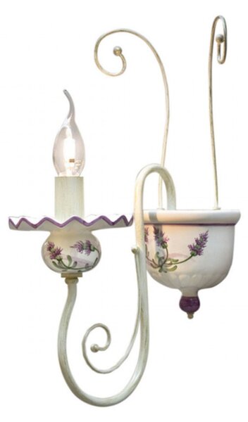 Applique classico ferroluce sanremo c413 ap e14 led ceramica lampada da parete - Ferroluce