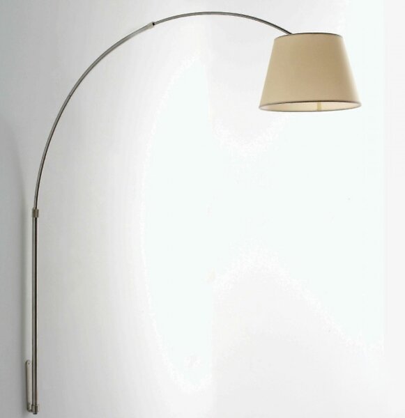 Applique arco illuminando boing ap p e27 led telescopica paralume pergamena interno - Illuminando
