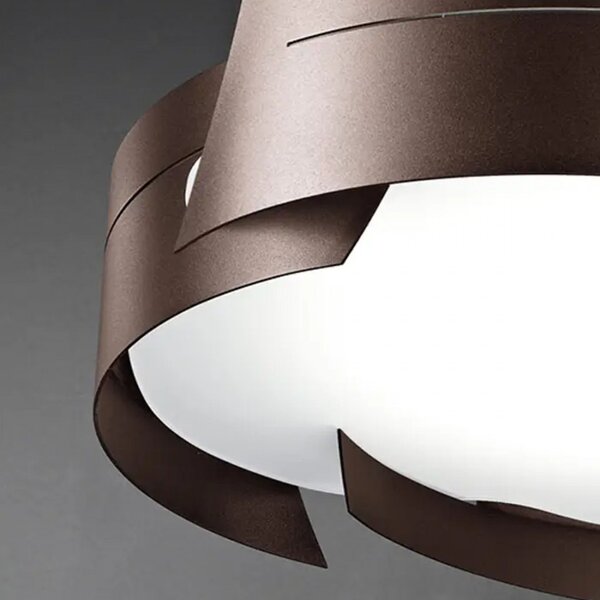 Lampadario moderno selene illuminazione vultur 1021e 1024e e27 led acciaio sospensione - Selene Illuminazione